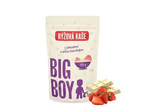 BIG BOY® Ryžová kaša s príchuťou jahôd v bielej čokoláde 300 g