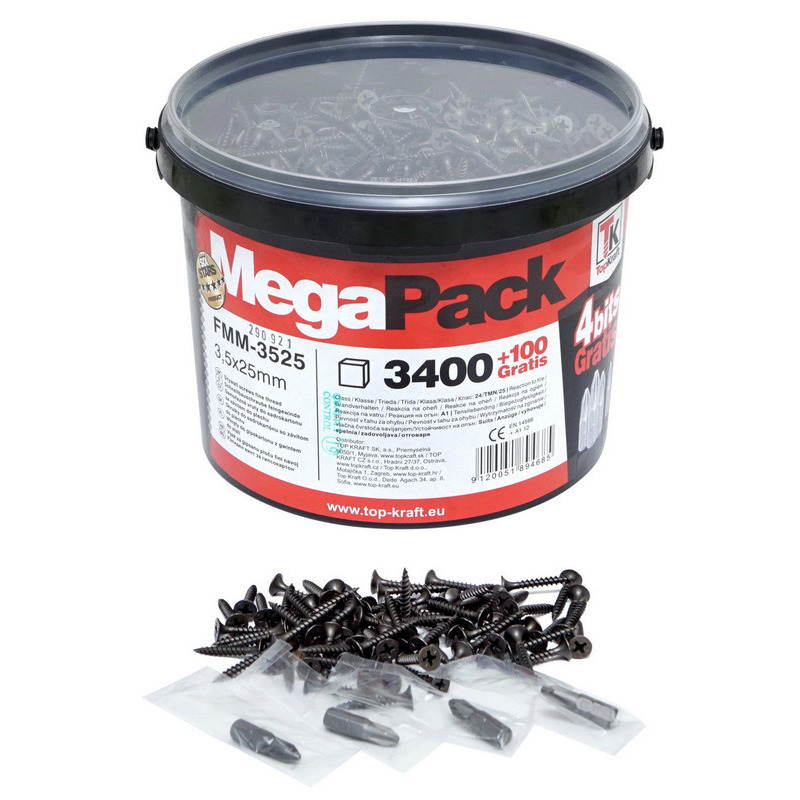 E-shop Skrutka TopKraft FMM 3,5×25 mm 3500 ks/bal.