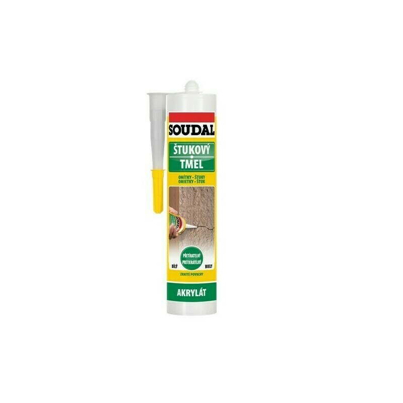 Tmel štukový Soudal 280 ml biely