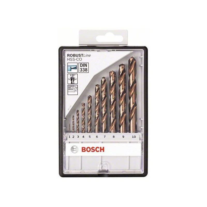 E-shop Sada vrtákov do kovu Bosch Robust Line HSS-Co 1–10 mm