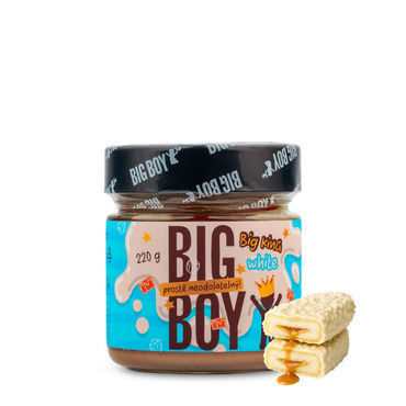 BIG BOY® Big King White s lieskovými orechmi a mliekom 220 g