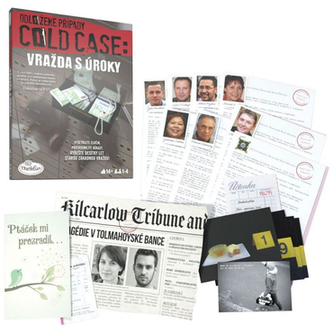ThinkFun Odložené prípady: Vražda s úrokmi