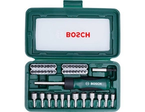 46dielna sada skrutkovacích bitov a nástrčných kľúčov so skrutkovačom