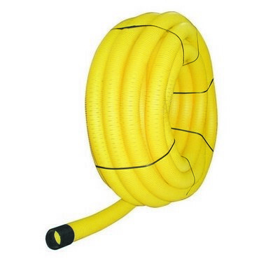 Drenážná PVC rúra ACO DN 125, žltá, 50 m