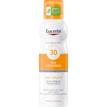 Transparentný sprej aerosol na opaľovanie Dry Touch SPF 30 200 ml