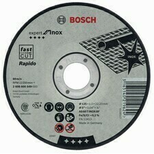 Rovný rezný kotúč na nehrdzavejúcu oceľ Bosch Expert for Inox - Rapido, priemer 125 mm (25ks/obj)