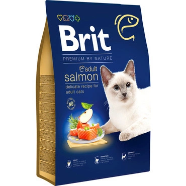 Brit Premium by Nature Cat. Adult Salmon, 8 kg
