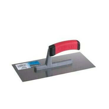 Nerezové hladké hladidlo 280x130 mm s gumovou rúčkou