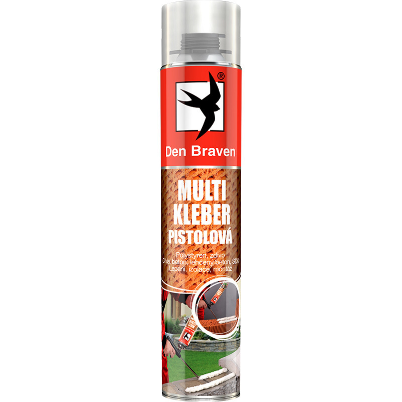 E-shop Pena montážna Den Braven Multi Kleber 750 ml pištoľová