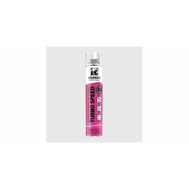 E-shop Lepidlo polyuretánové Den Braven Turbo Speed 750 ml pištoľové