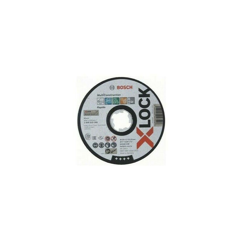 Kotúč rezný Bosch X-LOCK 125 mm 25 ks
