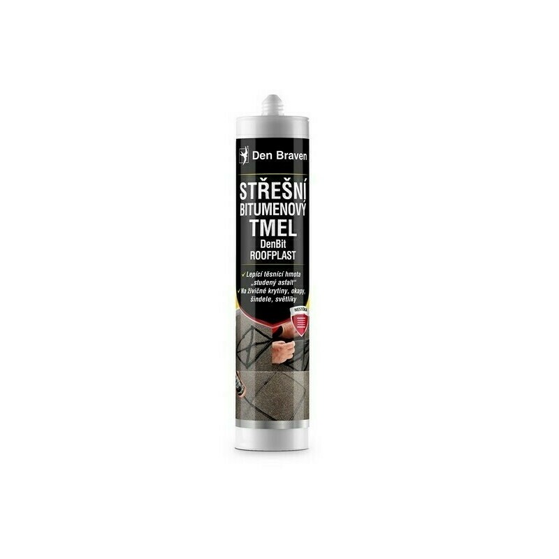 E-shop Tmel strešný Den Braven RL bitúmenový 310 ml čierny