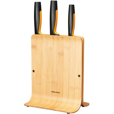Bambusový blok Functional Form s 3 nožmi