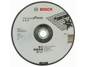 Rezací kotúč s prelisom na nehrdzavejúcu oceľ Bosch Standard for Inox, priemer 230 mm (25ks/obj)