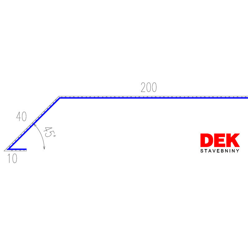 E-shop Lišta odkvapová VIPLANYL PVC r.š. 250 mm