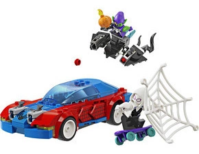 LEGO® Marvel – Spider-Manovo pretekárske auto a zelený škriatok Venom