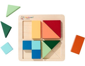 Puzzle štvorce Montessori