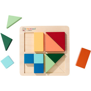 Puzzle štvorce Montessori