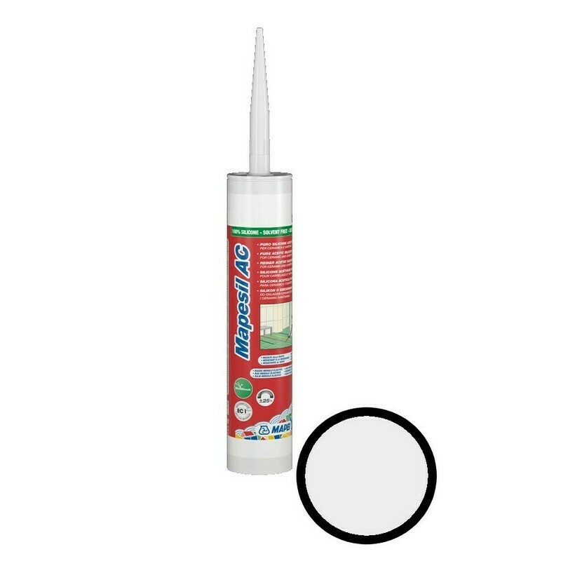 E-shop Tmel sanitárny Mapei Mapesil AC 310 ml strieborno šedá