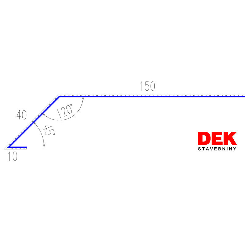 E-shop Lišta odkvapová VIPLANYL PVC r.š. 200 mm