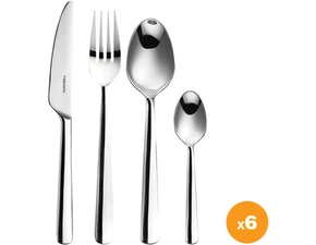 Súprava príborov Fiskars, lesklé prevedenie, 24 ks