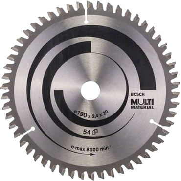 Kotúč pílový na rôzne materiály Bosch Standard for Multi Material 190×20/16×2,4 mm 54 zubov