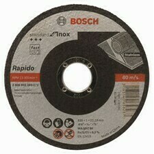 Rovný rezný kotúč na nehrdzavejúcu oceľ Bosch Standard for Inox - Rapido, priemer 115 mm (25ks/obj)