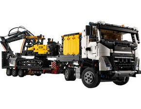 LEGO® Technic – Nákladné auto Volvo FMX a elektrický bager Volvo EC230
