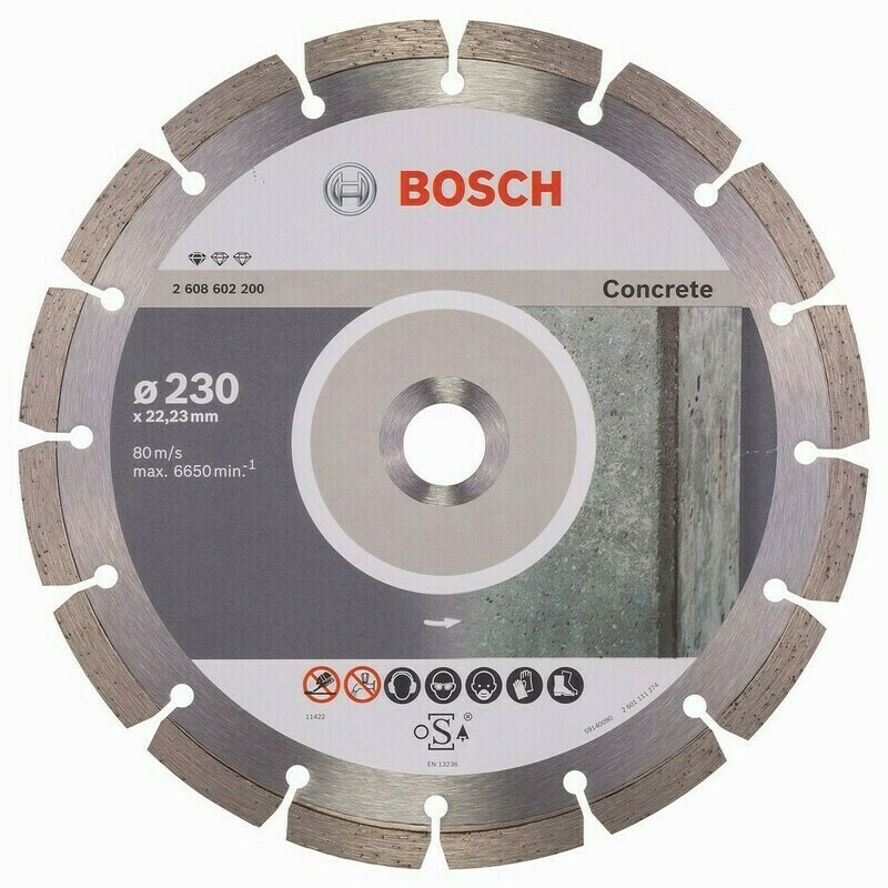 E-shop Diamantový rezací kotúč na betón Bosch DIA Standard for Concrete, priemer 230 mm (1ks/obj)