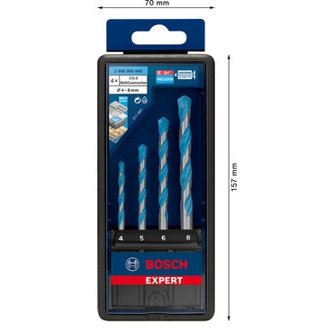 Súprava na vŕtanie EXPERT CYL-9 Multi Construction 4/5/6/8 mm