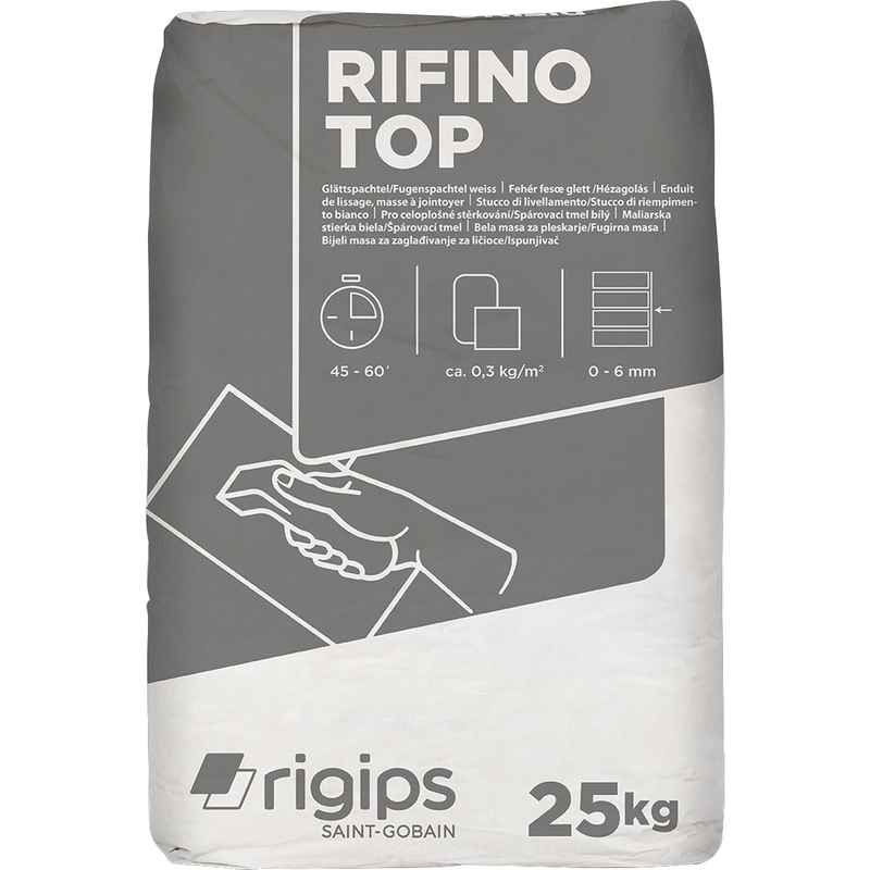 Tmel špachtľovací Rigips Rifino Top 25 kg