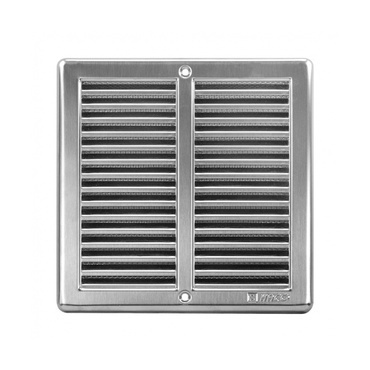 Nerezová vetracia mriežka s rámčekom a sieťovinou HACO NVM 200×200 mm