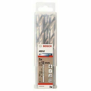 BOSCH Vrták do kovu HSS-G, 12x101x151mm 5ks 1bal/ob