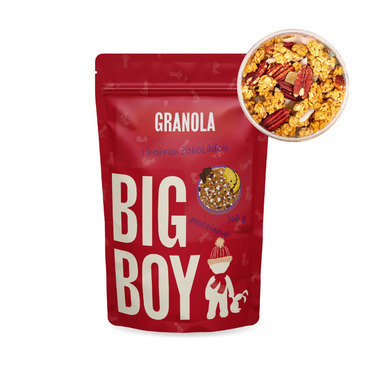 BIG BOY® Proteínová granola s horkou čokoládou by @kamilasikl 360g
