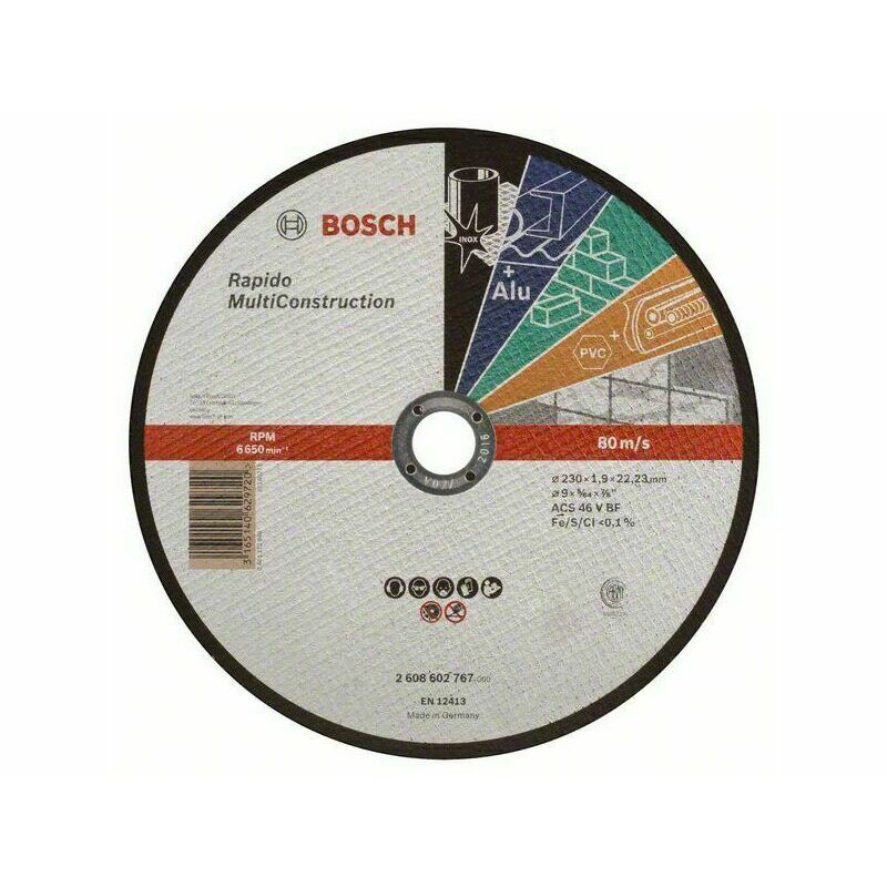Rezný kotúč multikonstrukčný Bosch Rapido ACS 46 V BF 230×22,2×1,9 mm