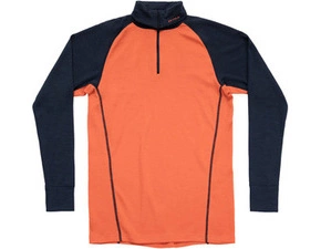 Pánske tričko Duo Active Merino 205 Zip Neck Brick