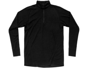 Pánsky pulóver Duo Active Merino 205 Zip Neck Black