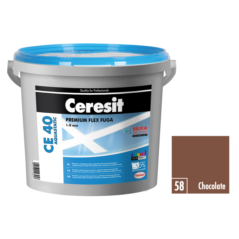 E-shop Hmota škárovacia Ceresit CE 40 Aquastatic 5 kg chocolate