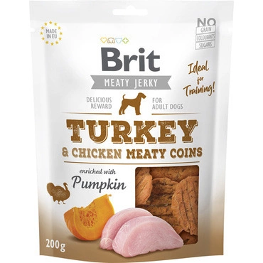 Brit Jerky-Turkey Meaty Coins 200 g