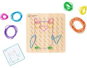 Geometrická doska Montessori