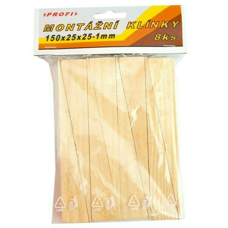 E-shop Montážne drevené klinky 100x25x16-1 mm, 14ks/bal.