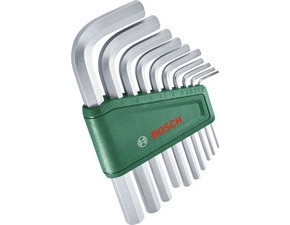 9dielna sada šesťhranných kľúčov