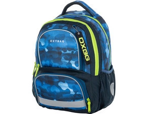 Školský batoh OXY NEXT Camo blue