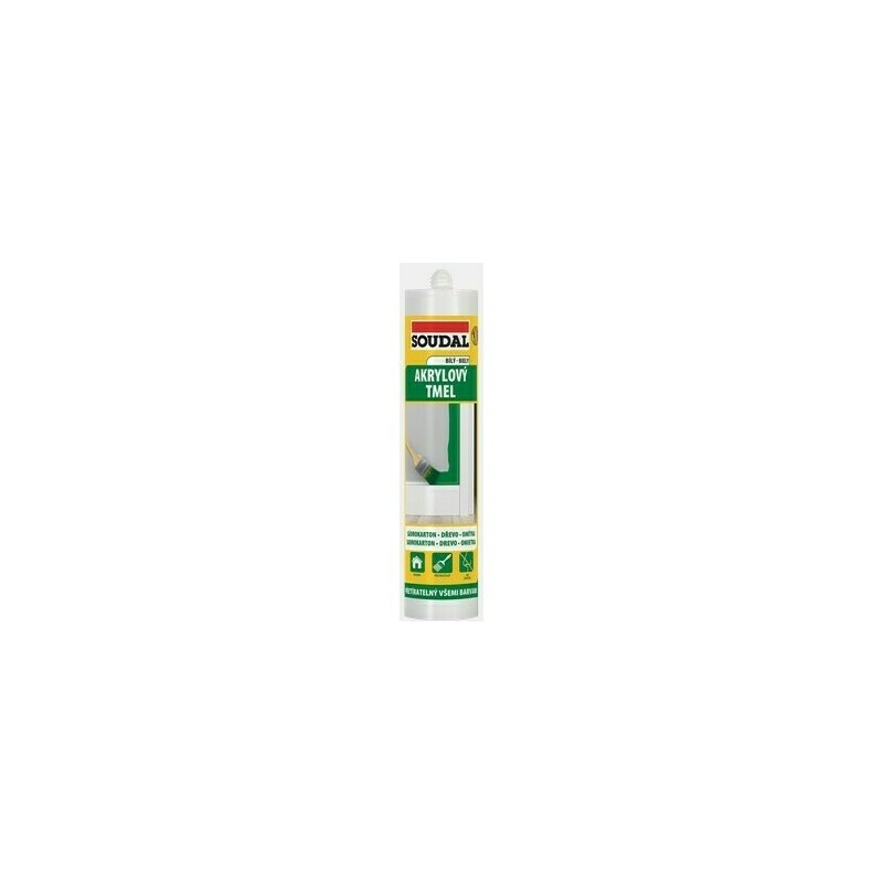Tmel akrylátový Soudal 280 ml biely