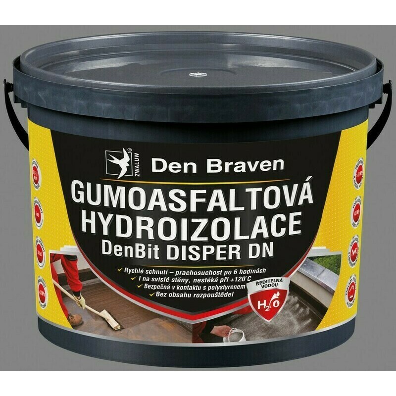 E-shop Hydroizolácia gumoasfaltová Den Braven DenBit Disper DN 10 kg