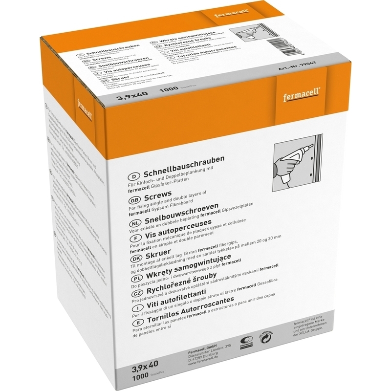 Skrutka samorezná fermacell Powerpanel 3,9×40 mm 250 ks