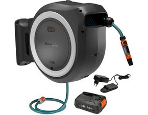 Nástenný box na hadicu PowerRoll XL, 35 m, biely – sada