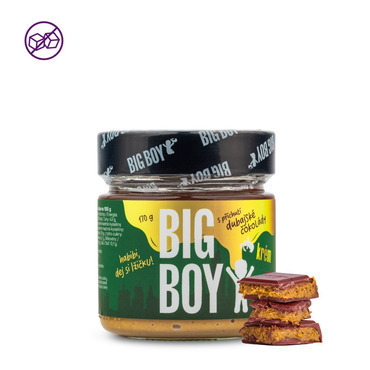 BIG BOY® Pistáciový krém s príchuťou dubajskej čokolády, so sladidlom 170g