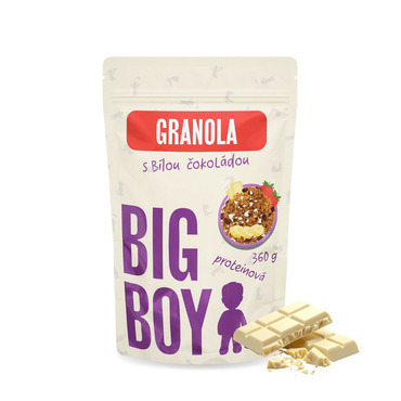BIG BOY® Proteínová granola s bielou čokoládou by @kamilasikl 360g