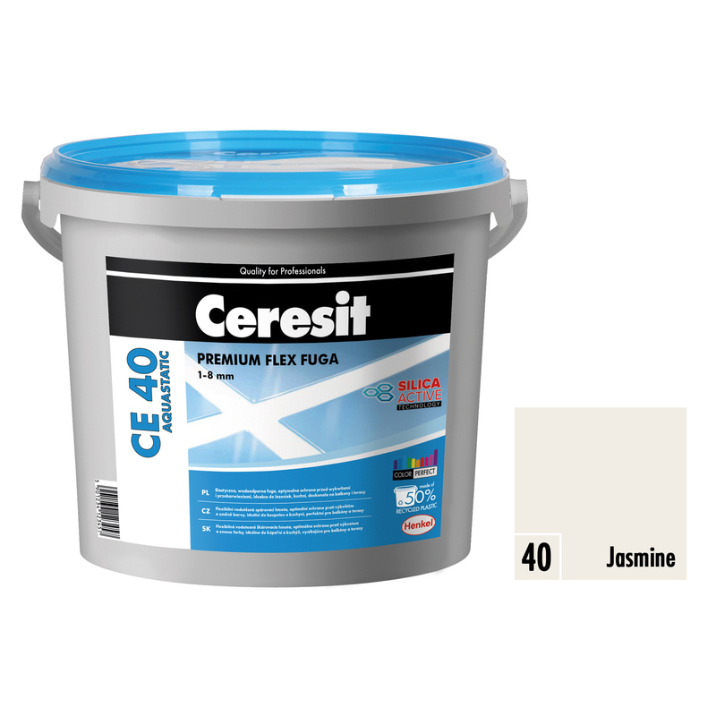 Hmota škárovacia Ceresit CE 40 Aquastatic 5 kg jasmine